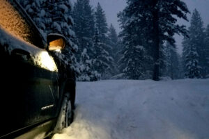 Henness Pass Road in Winter